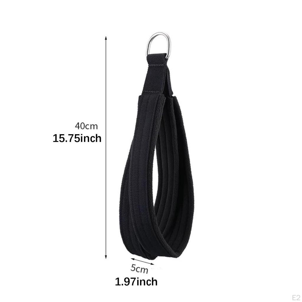 2 Pieces Double Loop D Straps for Reformer Padded Handle Feet Fitness Equipment