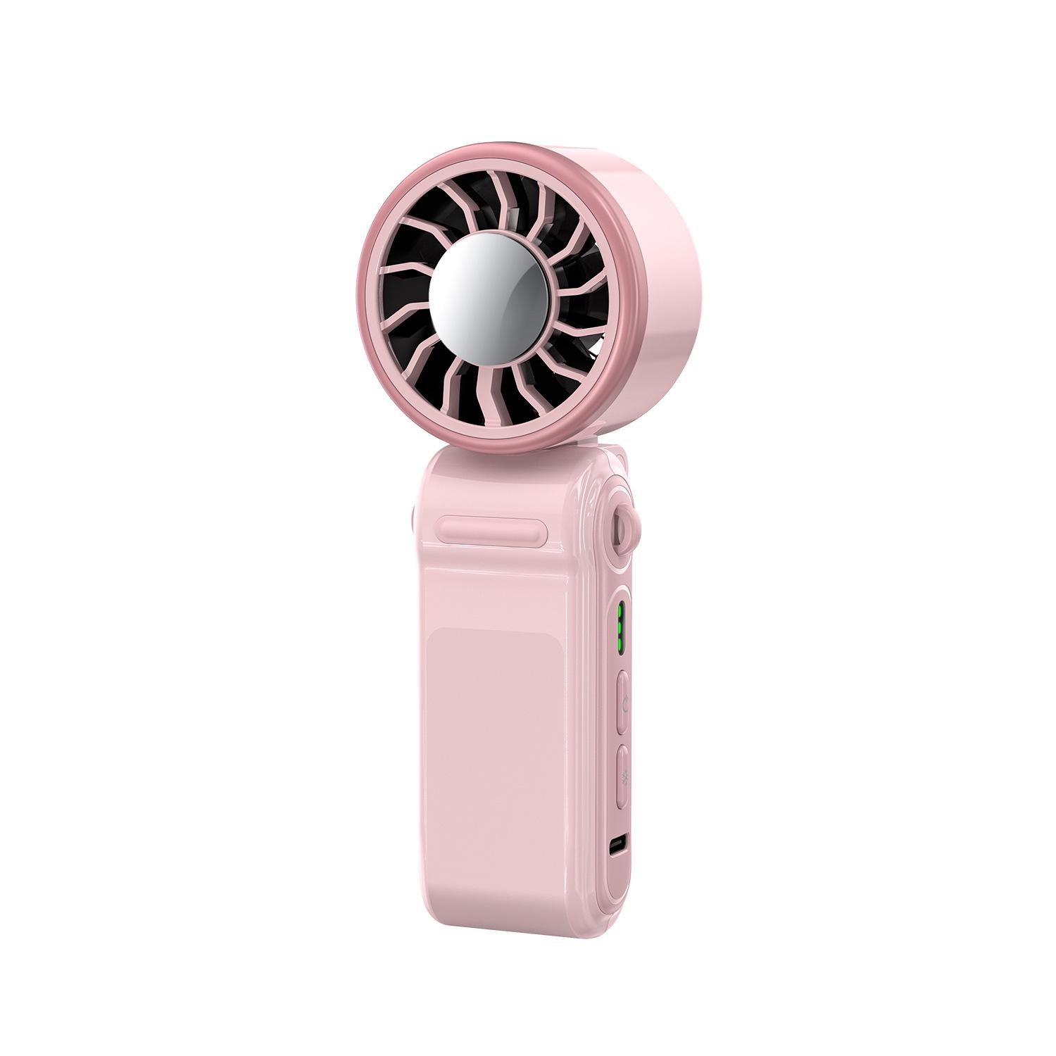 

Foldable Neck-Hanging Mini Fan with Portable Ice Pack and High-Speed Turbine Refrigeration. 54.7*36.5*143 mm рожевий