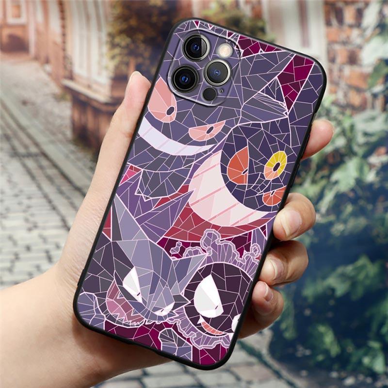 Pokemons Eevees Umbreons Sylveons Stained Glass Phone Case For Apple iPhone 16 15 14 13 12 11 Pro Max XS Max 8 Plus Cover Cases