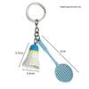 Mode Mini Bedeltje Badminton Racket Sleutelhanger Sleutelhouder Sleutelring Sleutelhangertje Badminton Hanger Sleutelring Voor Rugzakken En Sleutels