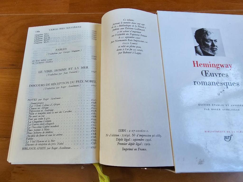 [USED] French and Western Books: Hemingway's Works II, Playard Series
