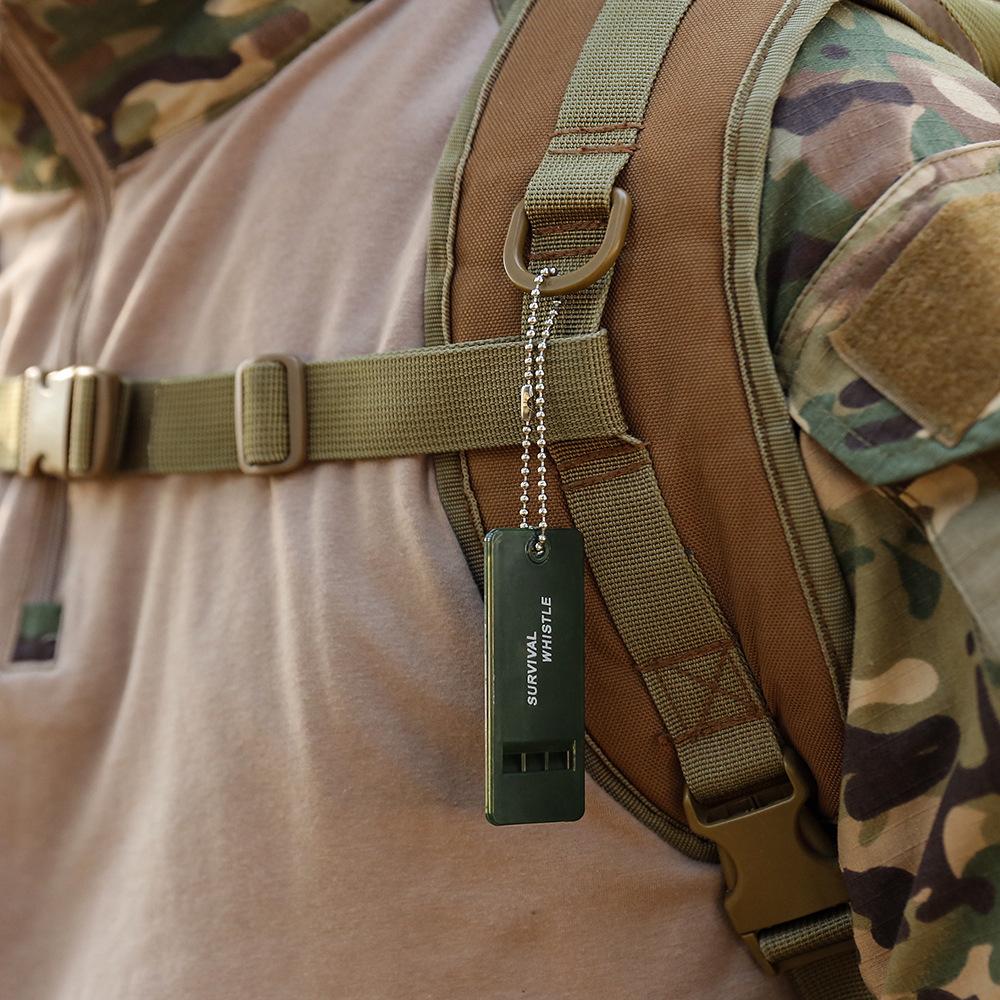 Fluier portabil cu decibeli mari pentru supraviețuire, 1 buc, fluier audio multifuncțional, instrument de urgență pentru camping, drumeții, accesorii pentru backpacking