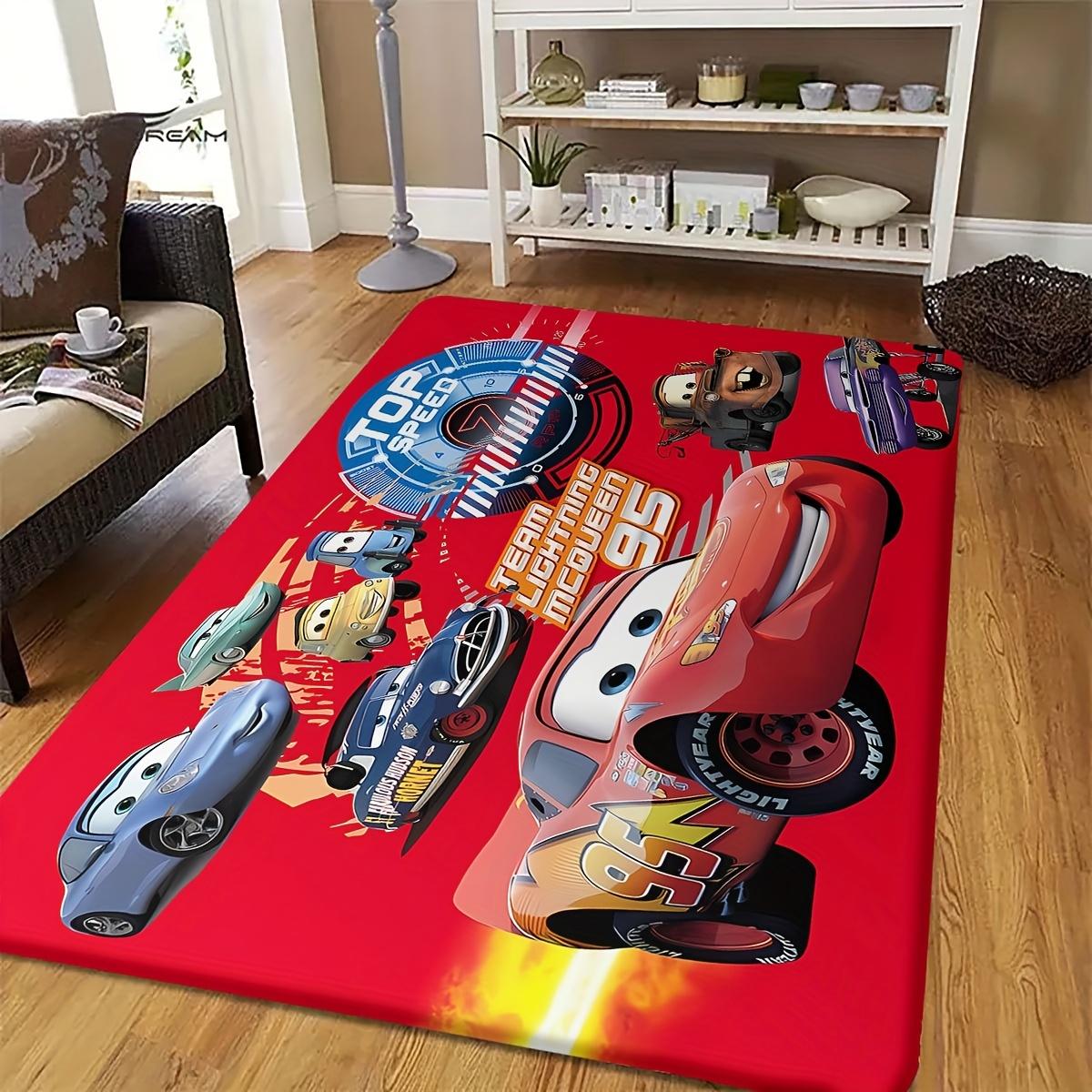 

1pc of Disney Lightning Mcqueen Red Racing Car Themed Floor Mat for Garage, Workshop, Or Entryway Decor 40cm x 60cm