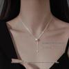 2025 New Style Slim Waist Light Luxury 925 Sterling Silver Clavicle Necklace for Women