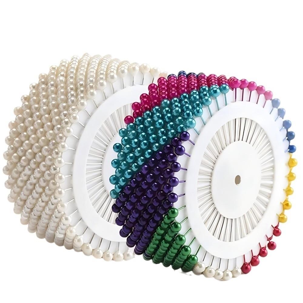 480PCS Garment Fitting Pin Colorful Positioning Pin Pearl Head Large Size Dressmaker Pin Shaping Pearl Pin Sewing