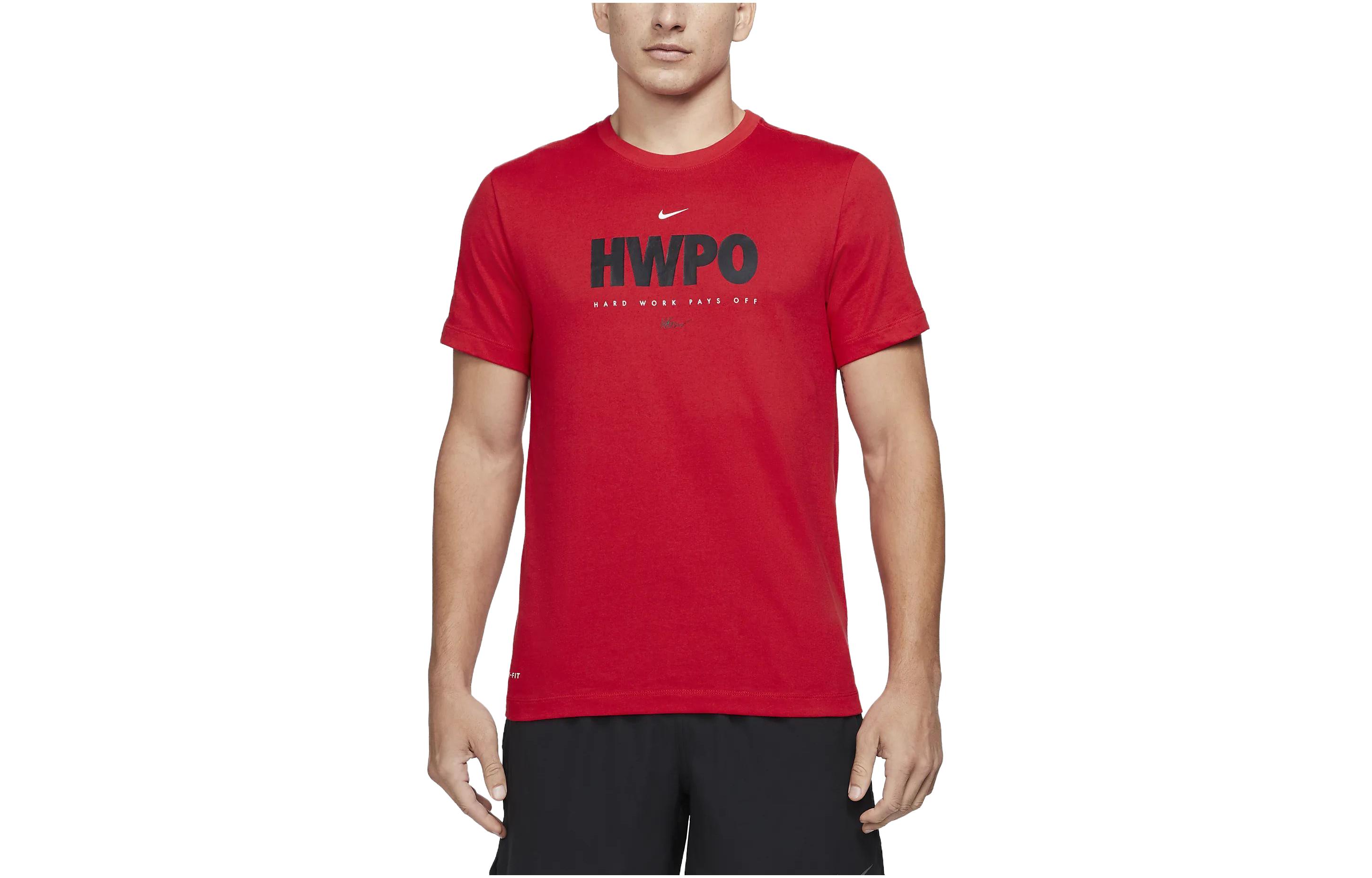 Nike T Shirts Men s Red Crew Neck Moderate DA1594-657 S