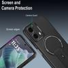 For Motorola Moto G35 5G Case Carbon Fiber Texture PC + TPU Phone Cover with Kickstand