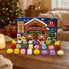 Weihnachts-Adventskalender für Erwachsene mit weichen sensorischen Spielzeugen - Niedliche Countdown-Überraschungs-Geschenkbox
