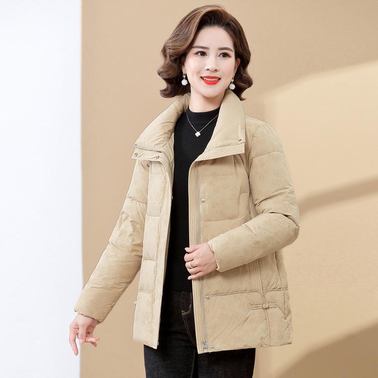 Middle-aged and Elderly Women's Winter New Fashion Large-size Middle-aged Mother's Winter Down Jacket Elderly Thickened Cotton Coat Jacket