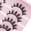 Natural Dense Soft Nude Bridal Eyelashes with Black Hard Stem Support for Daily Wear, Large Capacity