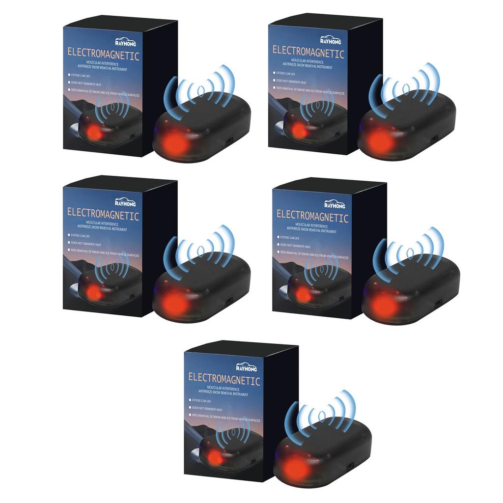 1/3/5PCS Car Deicing Instrument Electromagnetic Molecular Interference Car Snow Removal Device for Automotive Windshield Window