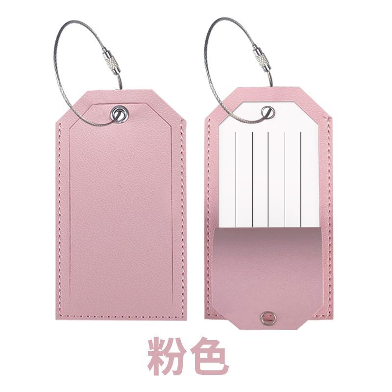 Metal lanyard, leather consignment label, leather boarding pass can be set LOGO, signed inner page paper pu luggage tag