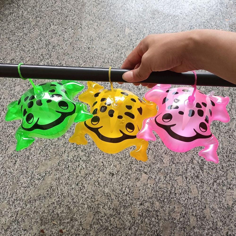 1Pcs Glowing Luminous Green Frog Balloon S/M/L Inflatable Toy Funny Frog Cub Balloon  Children Kid