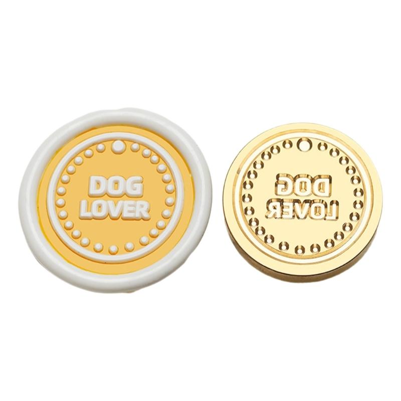 Cats Sealing Wax Stamp Pets Series Wax Seal Stamp Brass Head Dog Paws Seal Stamp for Scrapbooking Invitations Decoration