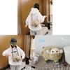 Cartoon Cute Cow Plush Shoulder Bag With Zipper Closure For Daily Use
