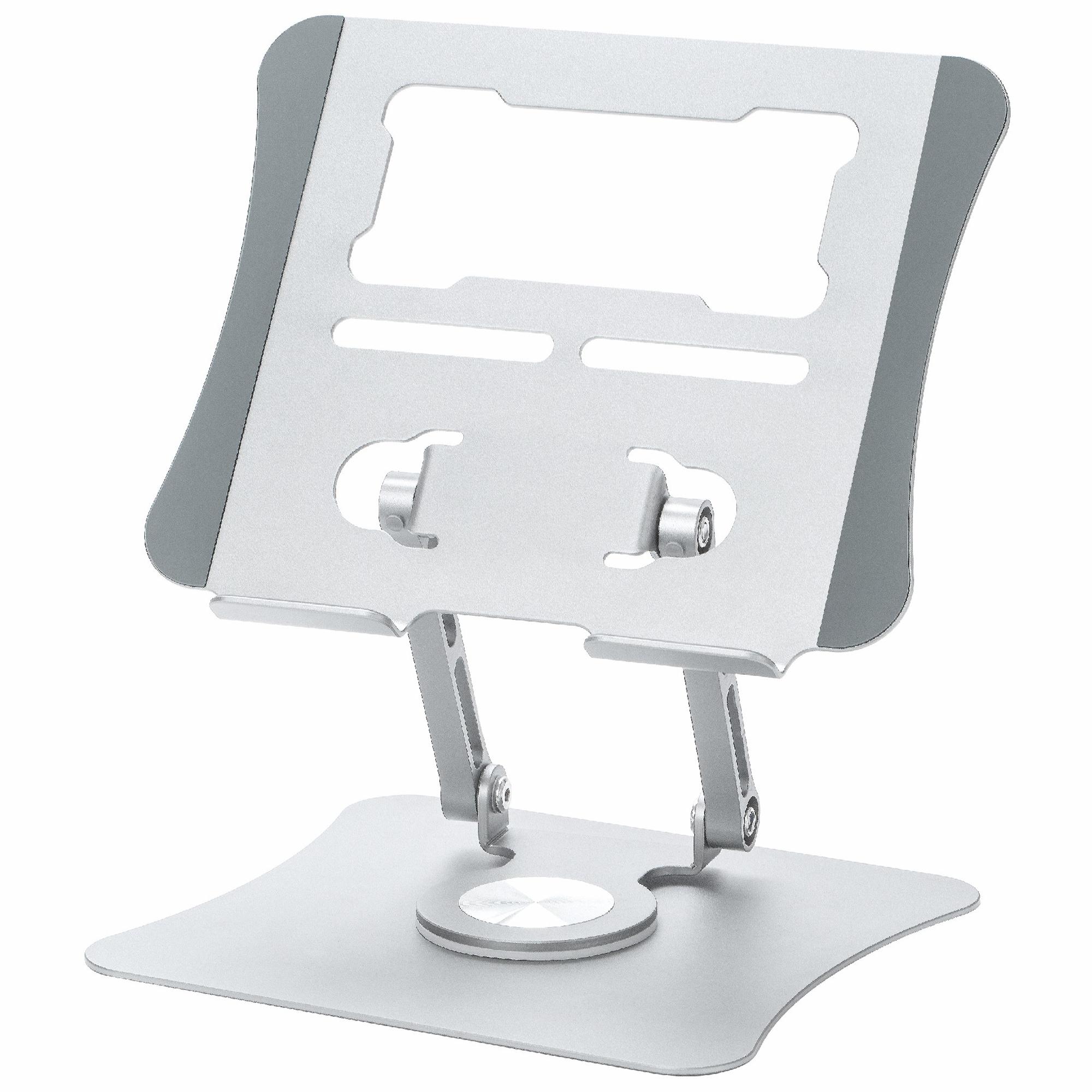 

G69 Aluminum Alloy Foldable Laptop Bracket Heat Dissipation Rotatable Notebook Desktop Stand Silver