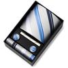 Men'S Tie Net Color Striped Jacquard Yarn Business Professional Tie Set Men'S Gift Box