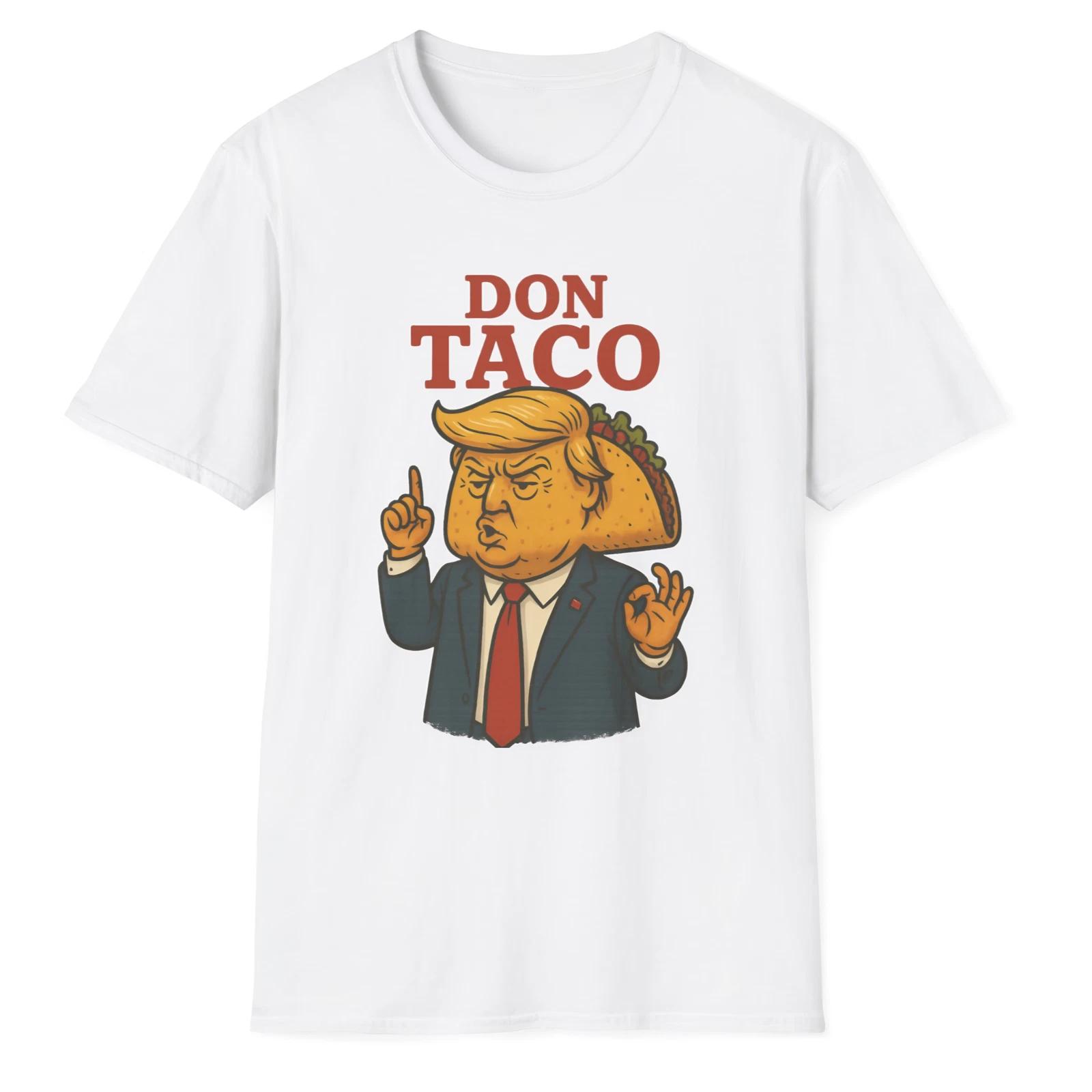 Don TACO Funny Satire T-Shirt - Trump Always Chickens Out - Political Parody Tee M