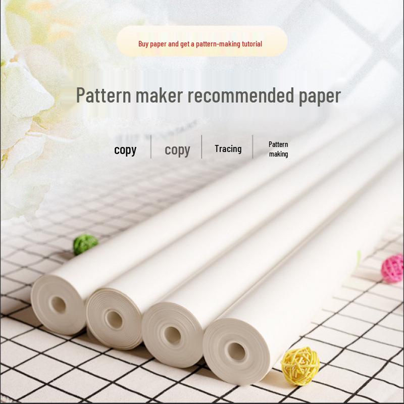 Beginner's White Translucent Clothing Pattern Paper for Drawing & Sampling