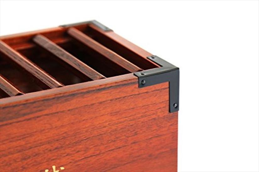 Yamako Good Luck Offering Box Premium Wood Grain Size Height 13 X Width 23 X Depth Money Box Shinto Shrine Purification (Large) Approx. (cm) 13.2