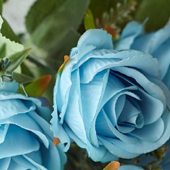 Decorative Artificial Rose Vivid Realistic Exquisite DIY Anti-fade Table Centerpieces Faux Silk Flower Home Decor