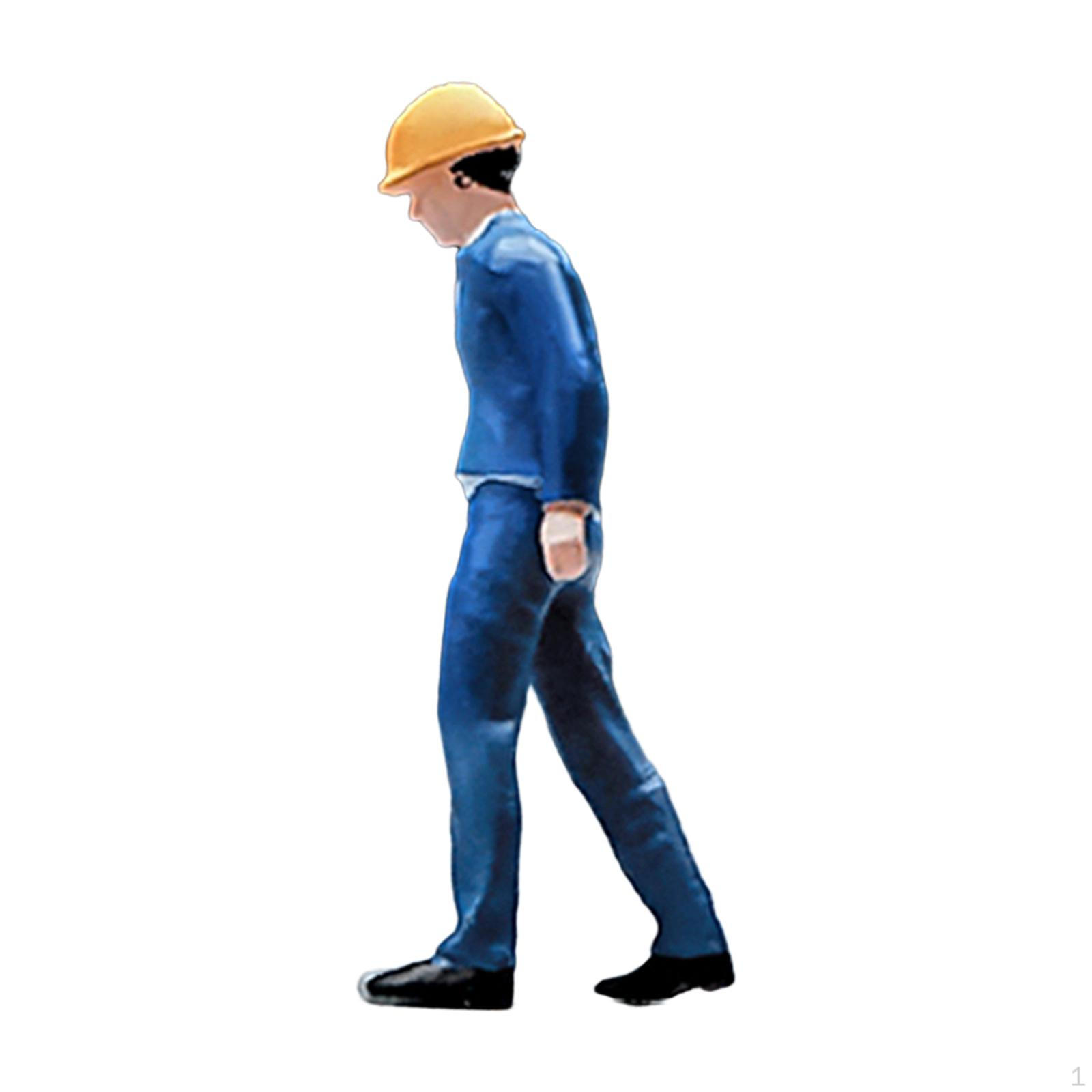 1/64 Figures People Painted Collectible Architectural Scene Figure Resin Figurines for Standing
