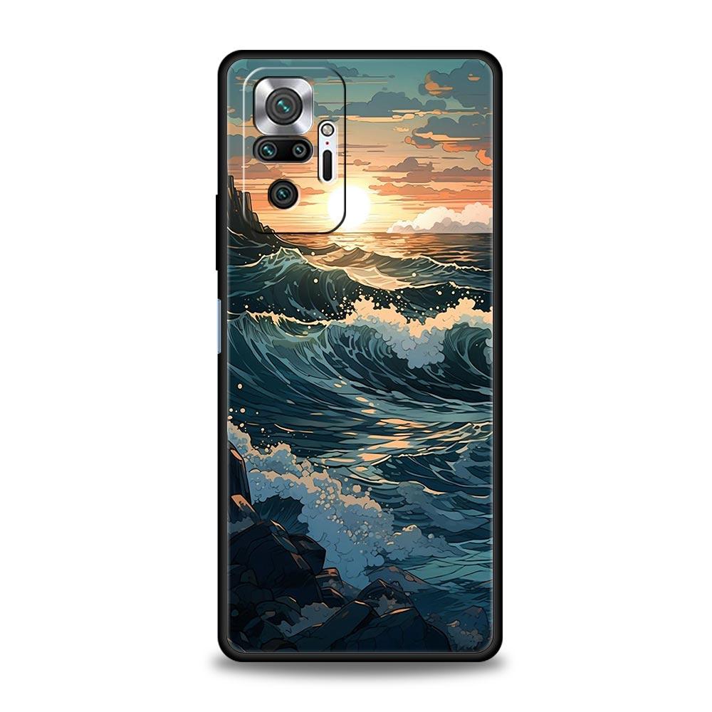 Phone Case For Xiaomi Redmi Note 14 13 12 5G 11 10 Pro Plus 4G 9S 9 14C 13C 12C 10C 9C 9A Soft TPU Cover Landscape Art