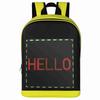 Advertising Backpack LED Color Screen Customizable Backpack Travel Bag Pack School Bag for Men Women College Students Backpack