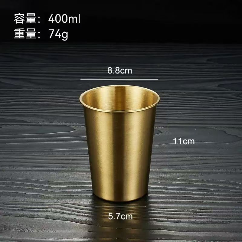 304 Stainless Steel Beer Cup,350/400/500ml Coffee Mug Drop Resistant Outdoor Restaurant Beverage Cups, Bar Wine Accessories Gift