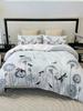 Blue Dandelion and Dragonfly Pattern 3D Printed Down Duvet Cover, Soft and Comfortable Bedding Cover