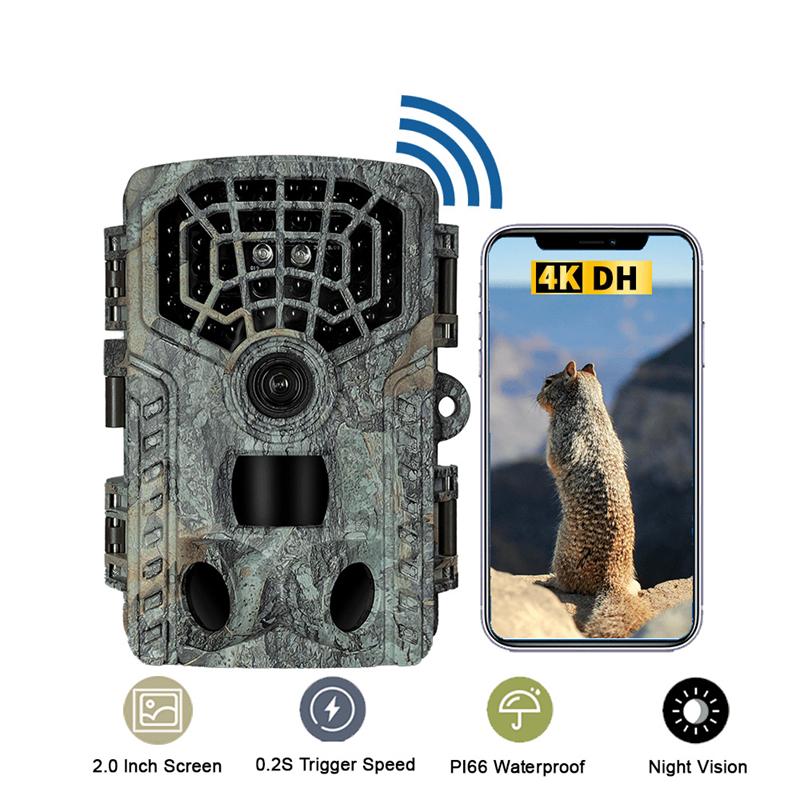 2.5 Inch Hunting Camera (8 Months Standby) 5 Megapixel Wifi Bluetooth Tracking Camera Ip66 Ir Night Vision Outdoor Camera
