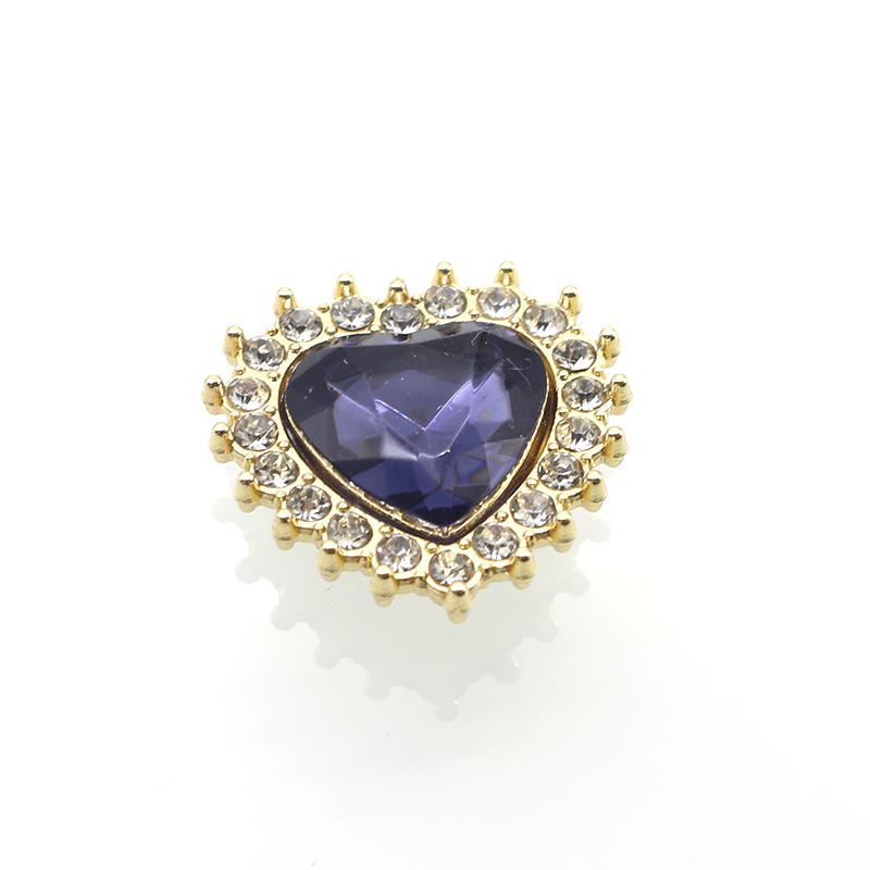 10Pcs/Lot19MM New Fashion DIY Jewelry Clothing Footwear Accessories with Diamond Heart Heart Flower Plate Buckle