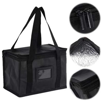 Woven Insulated Lunch Bag Large Capacity Portable Food Carrier Versatile Hot Cold Thermal Bag for Outdoor Picnic