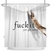 Funny Cat Shower Curtain Cartoon Cute Cats Dog Kids Shower Curtain for Bathroom Waterproof Polyester Home Decor Shower Curtains