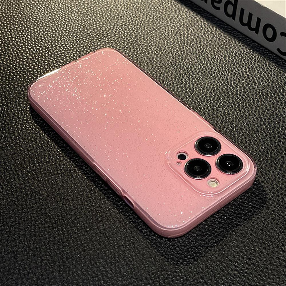 Fashion Bling Glitter Jelly Soft Silicone Phone Case For iPhone 16 15 11 12 13 14 Pro Max XR XS X 8 7 Plus Shockproof Back Cover