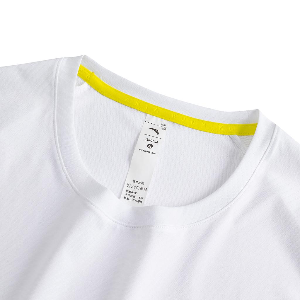 Anta Short Sleeve Knitted T-Shirt Summer 2026 Men tops Pure-White 952625101-2