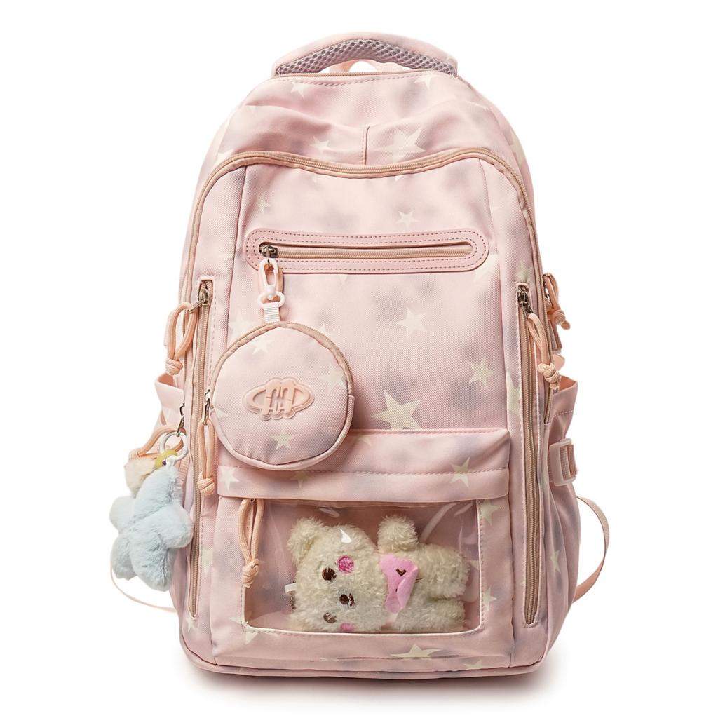 Schoolbag New Junior High School School Bag Female Students Grades 3 to 6 Large Capacity Lightweight Backpack College Style Backpack Female