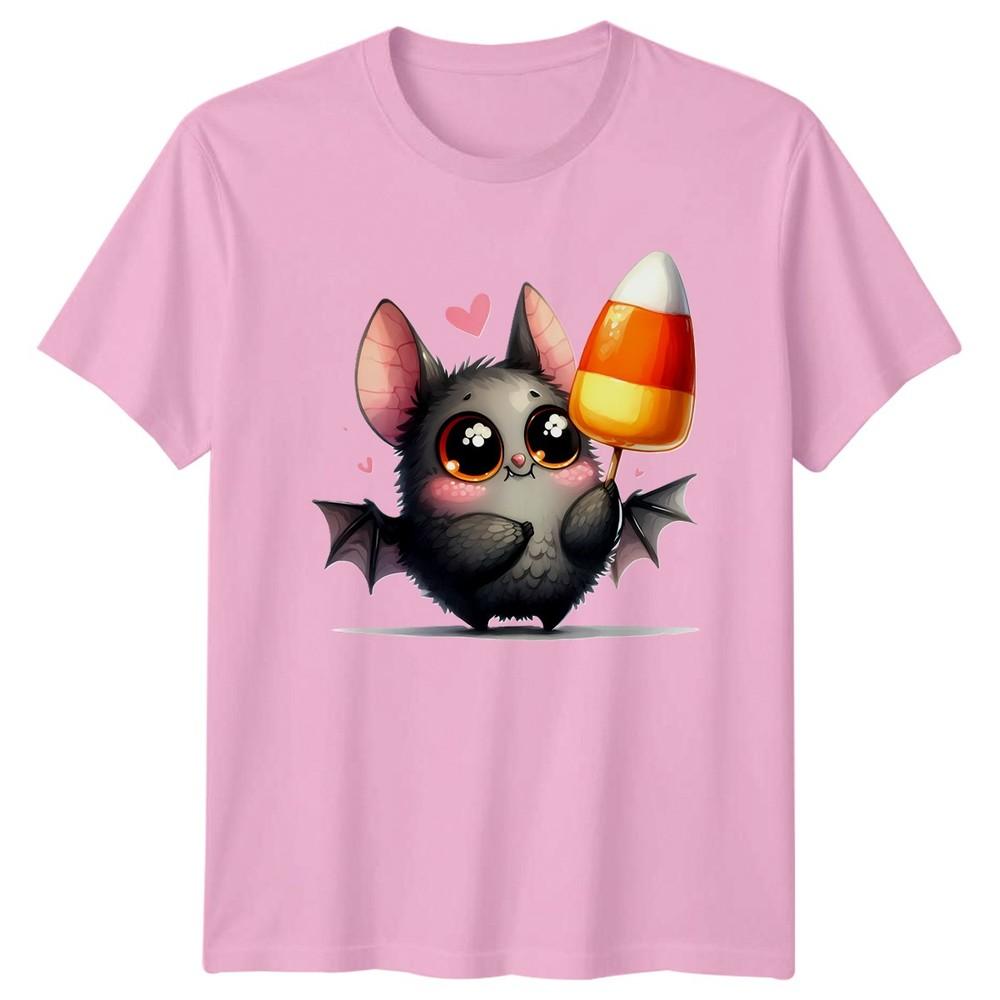 Cute Bat Candy Corn Halloween Unisexs Unisexs Graphic Tee