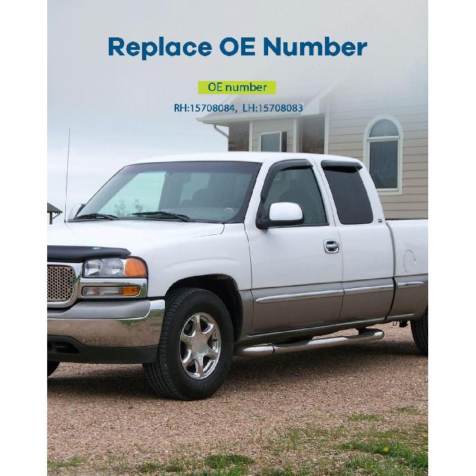 LUJUNTEC Door Handle Trim Bezel Cover – Beige Interior Front Left Driver Side 1pc – Fits 1999-2000 for Cadillac Escalade, 1995-1999 for Chevrolet