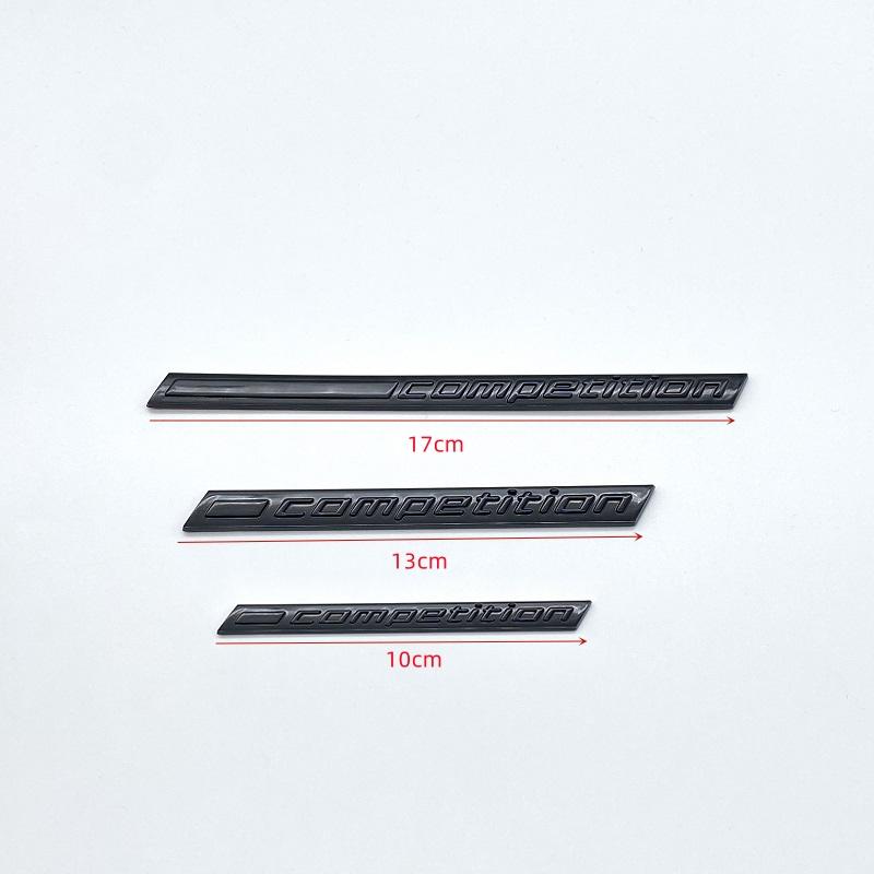 Silver Black COMPETITION Bar Underlined Emblem for BMW Thunder Edition M1 M2 M3 M4 M5 M6 M7 M8 X3M X4M X5M X6M Car Trunk Sticker OT4