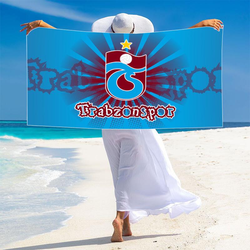 Trabzonspor Print Beach Towel, Large Soft Quick Dry Towel for Beach Camping Swimming