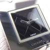 Chanel Matelasse Watches H0009 Silver blackDial Stainless Steel Quartz Analog Display Women Used