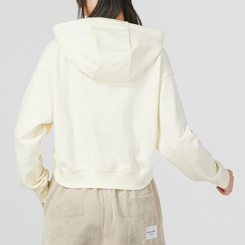 Nike Sweatshirts Women's Ecru Hooded Moderate Regular DQ5851-113