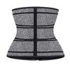 Women Neoprene Sauna Waist Trainer Corset 3‑Row Hooks Tummy Control Postpartum Waist Shaper Fitness Body Belt