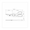 TRAMONTINA Cooking Scissors Super Corte Dishwasher Safe (Kitchen Scissors) 22.5cm