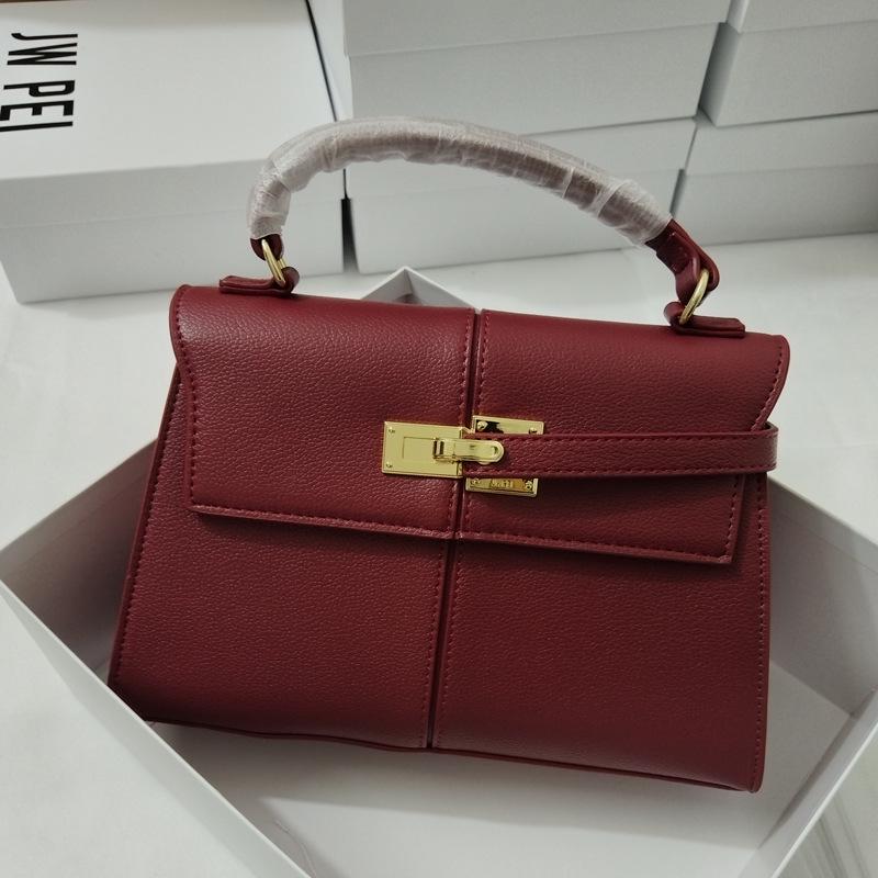 JWPEI Lichoběžková Dámská Univerzální Messenger Kabelka z Pravé Kůže