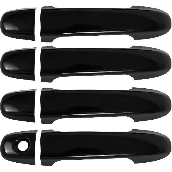 OCPTY 4PCS Door Handle Covers for 2012-2017 for Toyota Camry Exterior Driver Side & Passenger Side Car Door Handle Covers Trim Kit Black