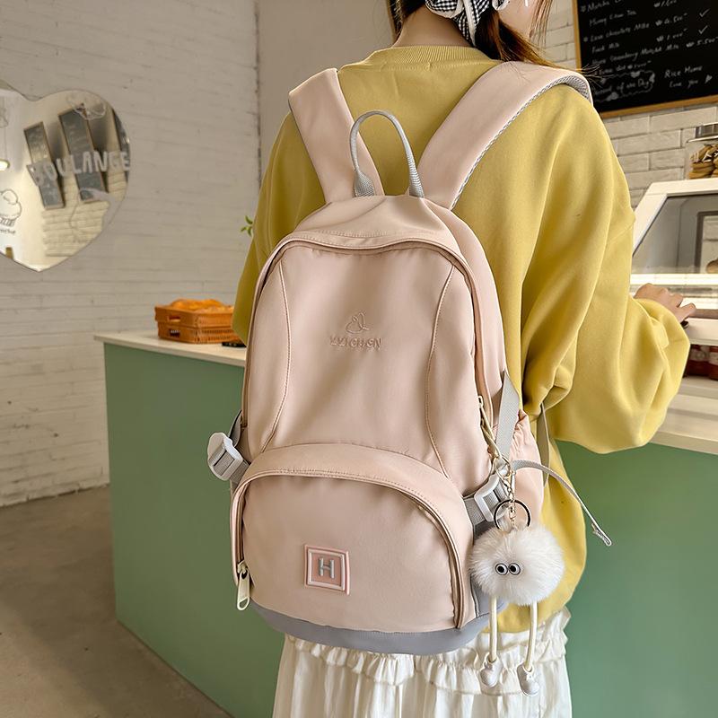 Outdoor couple backpack versatile new color large capacity contrasting color travel backpack student bag