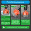 Hole Saw, Ankoow 20-65mm Hole Saw Tooth Cutting Opener Drill Bit Hexagonal Shank for Marble Ceramic Tile