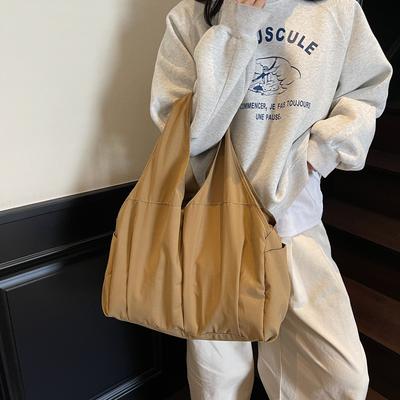 Borsa a mano Leggera Grande Capacità Borsa a spalla Borsa da viaggio Monocolore Borsa shopper